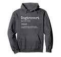 Dogtrovert Definition Funny Dog Shirts Hoodie - Minimalist Print Men Women - T-Shirt, Sweatshirt, Hoodie