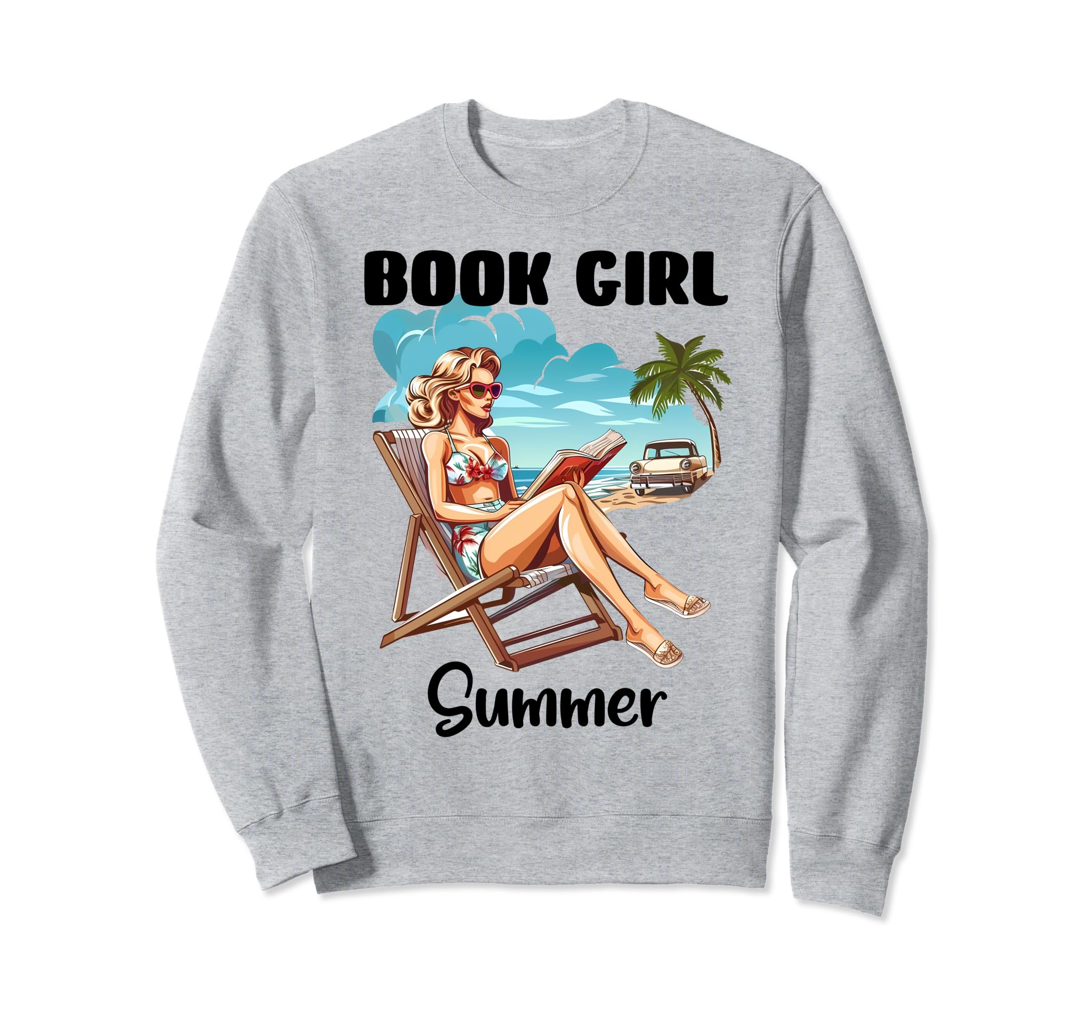 Booked Summer Reading Shirts Sweatshirt - Aesthetic Graphic for Adults - T-Shirt, Sweatshirt, Hoodie