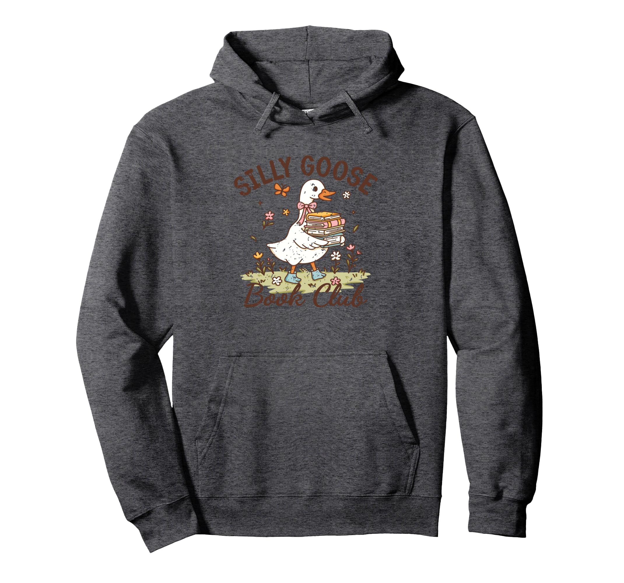 Silly Goose Book Club Reading Hoodie - Novelty Apparel Men Women - T-Shirt, Sweatshirt, Hoodie