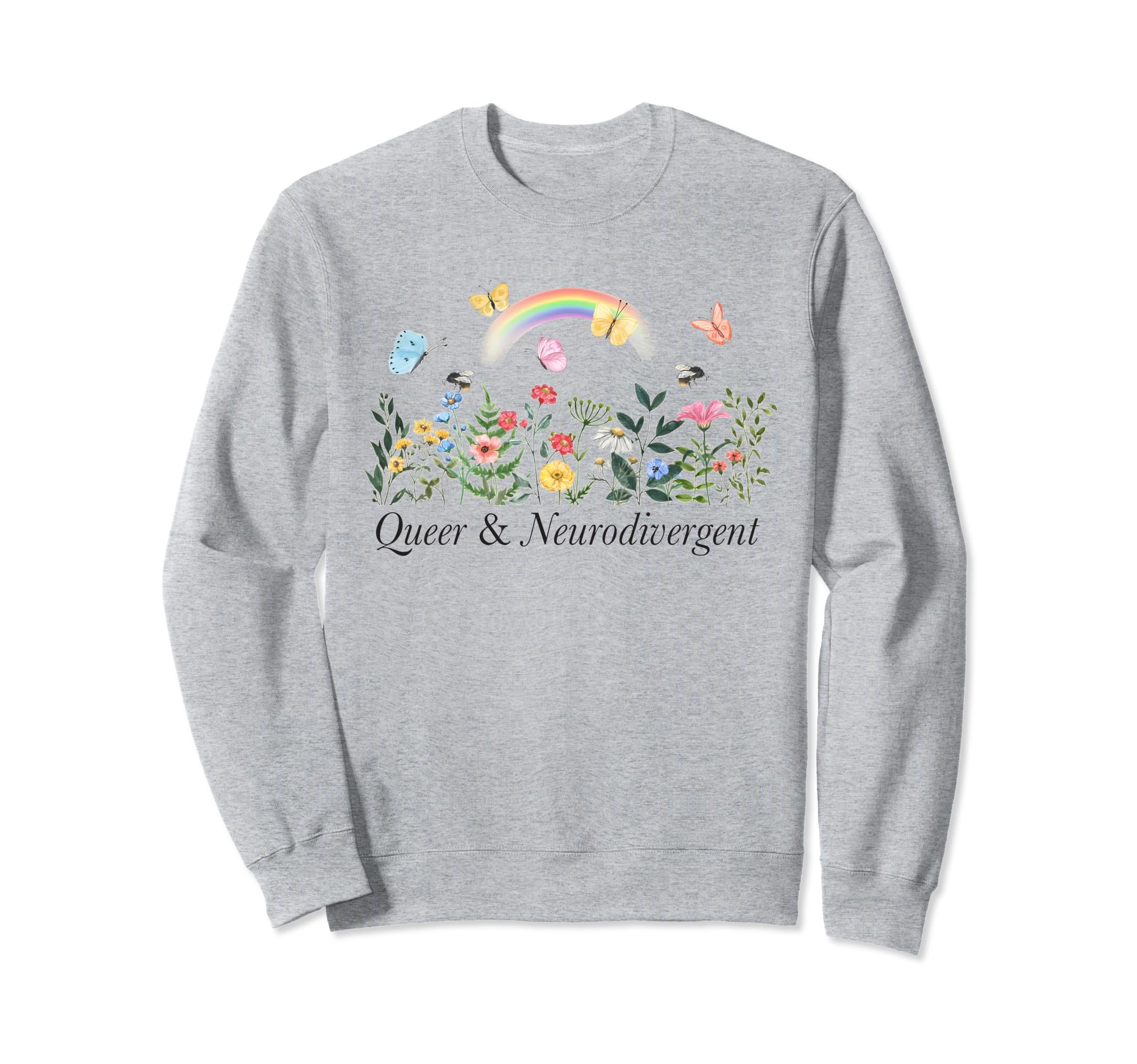 Queer And Neurodiversity Adhd Sweatshirt - Aesthetic Graphic Men Women - T-Shirt, Sweatshirt, Hoodie