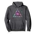 Lotus Flower Sacred Geometry Yoga Hoodie - Unique Graphic Men Women - T-Shirt, Sweatshirt, Hoodie