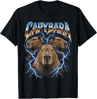 Capybara Vintage Meme 90s Heavy Retro Capybara Animal Lover T-Shirt Unisex T-shirt, Sweatshirt, Hoodie, Long Sleeve Tee - T-Shirt, Sweatshirt, Hoodie