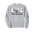 Ghosts Love Books Spooky Literary Sweatshirt - Aesthetic Graphic Men Women - T-Shirt, Sweatshirt, Hoodie