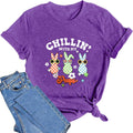 Happy Easter Shirts for Women Funny Bunny T-Shirt Rabbit Graphic Tee Tops Easter Egg Holiday Shirt - T-Shirt, Sweatshirt, Hoodie