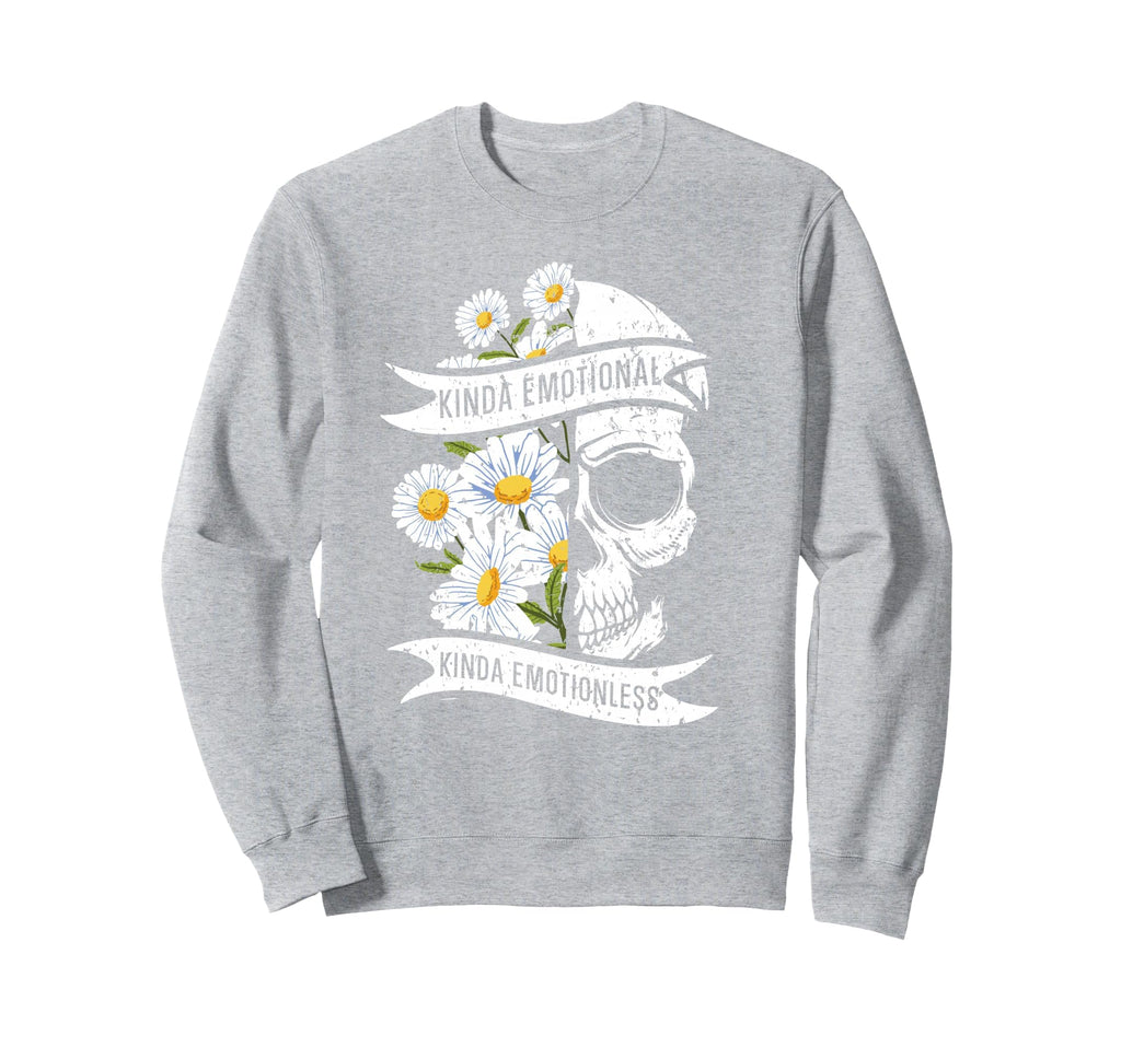 Kinda Emotional Kinda Emotionless Sweatshirt - Minimalist Print Unisex - T-Shirt, Sweatshirt, Hoodie