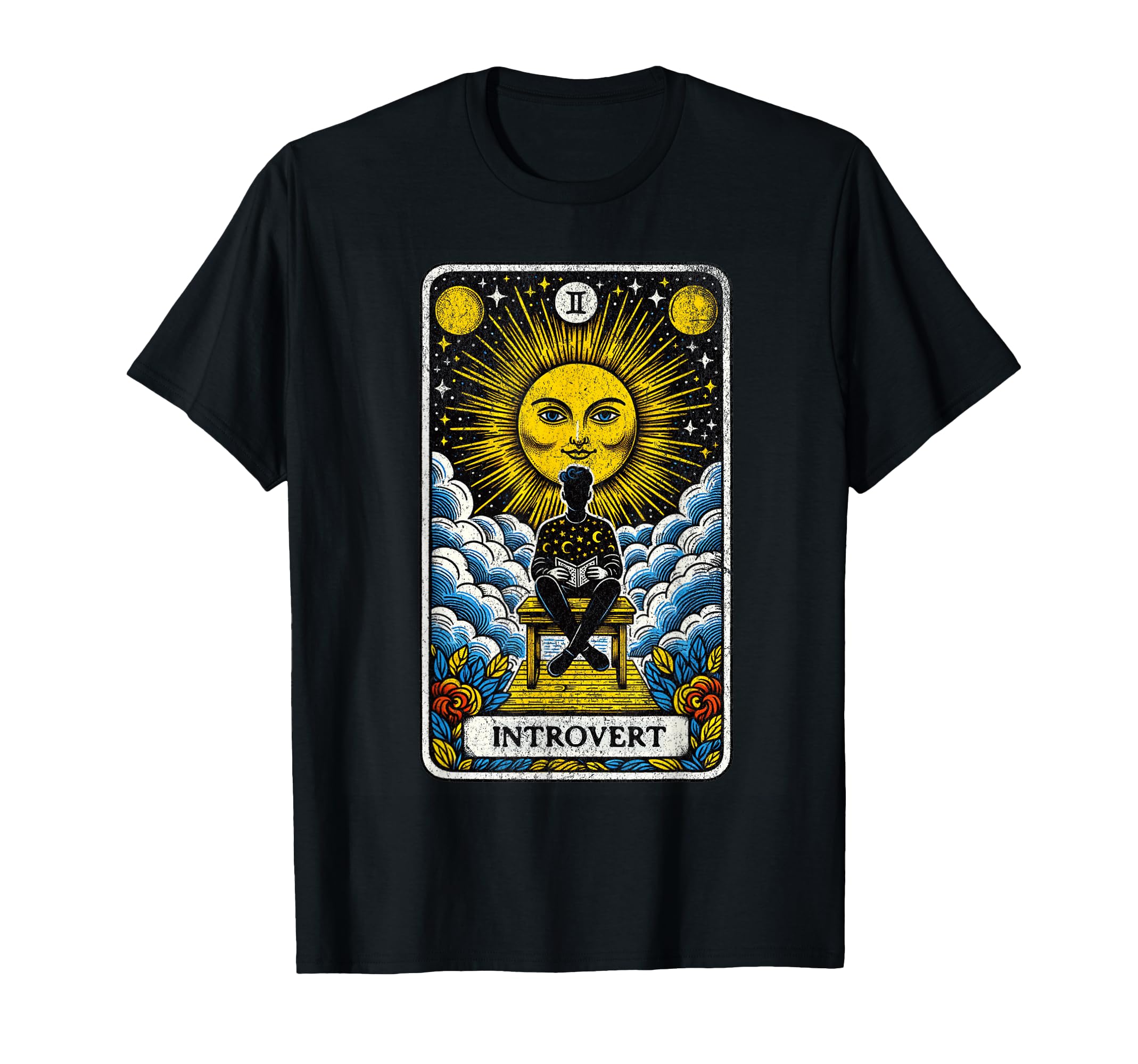 Introvert Tarot Card Library Quiet Peace T-Shirt - Trendy Graphic Unisex - T-Shirt, Sweatshirt, Hoodie