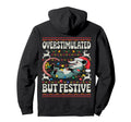 Overstimulated But Festive Opossum Ugly Hoodie - Aesthetic Graphic Unisex - T-Shirt, Sweatshirt, Hoodie