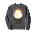 Moon Stars Protect Your Peace Sweatshirt - Custom Art Print for Adults - T-Shirt, Sweatshirt, Hoodie