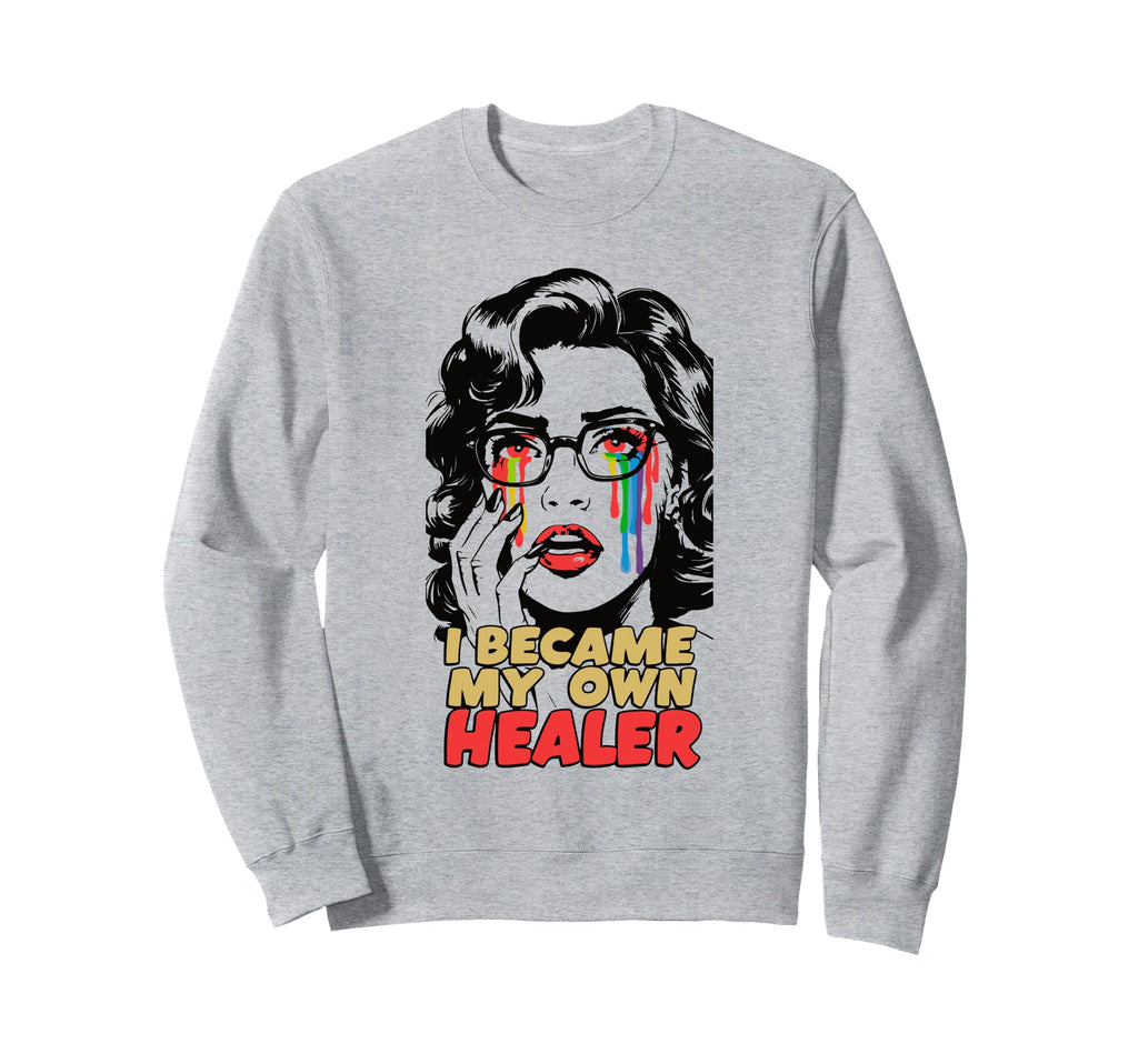 Mental Health Empowerment Self Sweatshirt - Aesthetic Graphic for Adults - T-Shirt, Sweatshirt, Hoodie