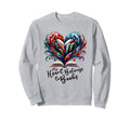 Book Love Heart Colorful Heart Book Sweatshirt - Unique Graphic Unisex - T-Shirt, Sweatshirt, Hoodie