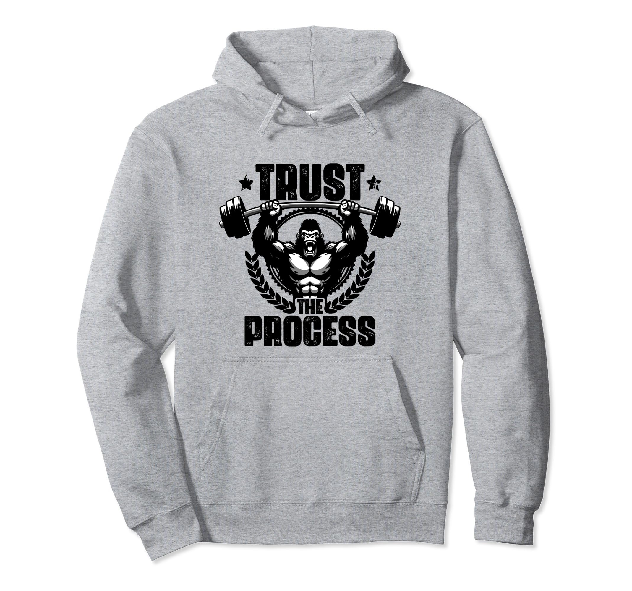 Trust Process Weightlift Workouts Gym Hoodie - Unique Graphic Men Women - T-Shirt, Sweatshirt, Hoodie
