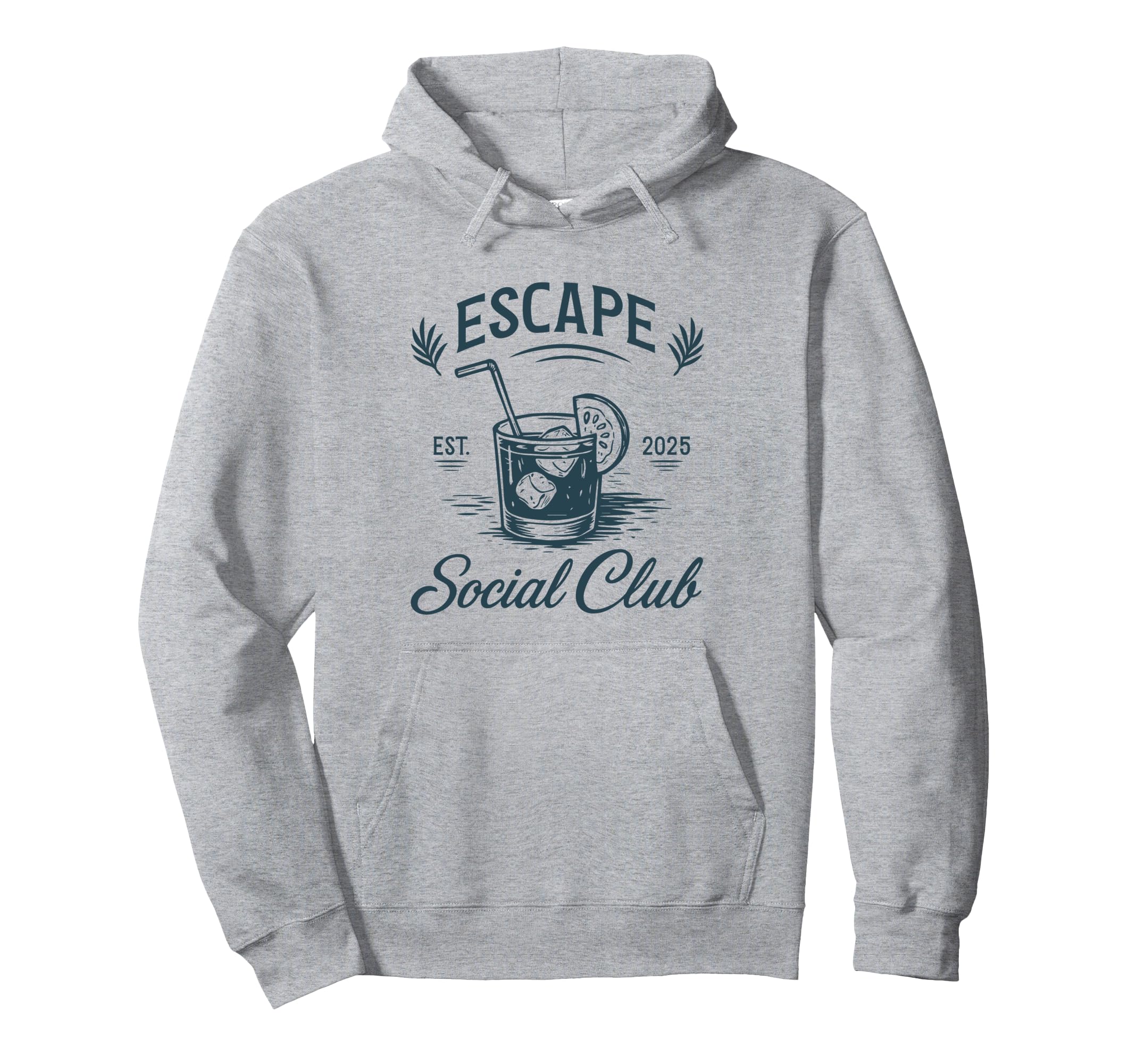 Escape Social Club Island Luxe Hoodie - Custom Art Print for Adults - T-Shirt, Sweatshirt, Hoodie