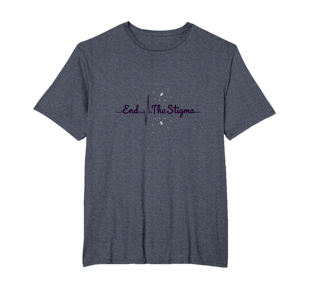 End Stigma Mental Health Awareness T-Shirt - Fun Novelty Design for Adults - T-Shirt, Sweatshirt, Hoodie