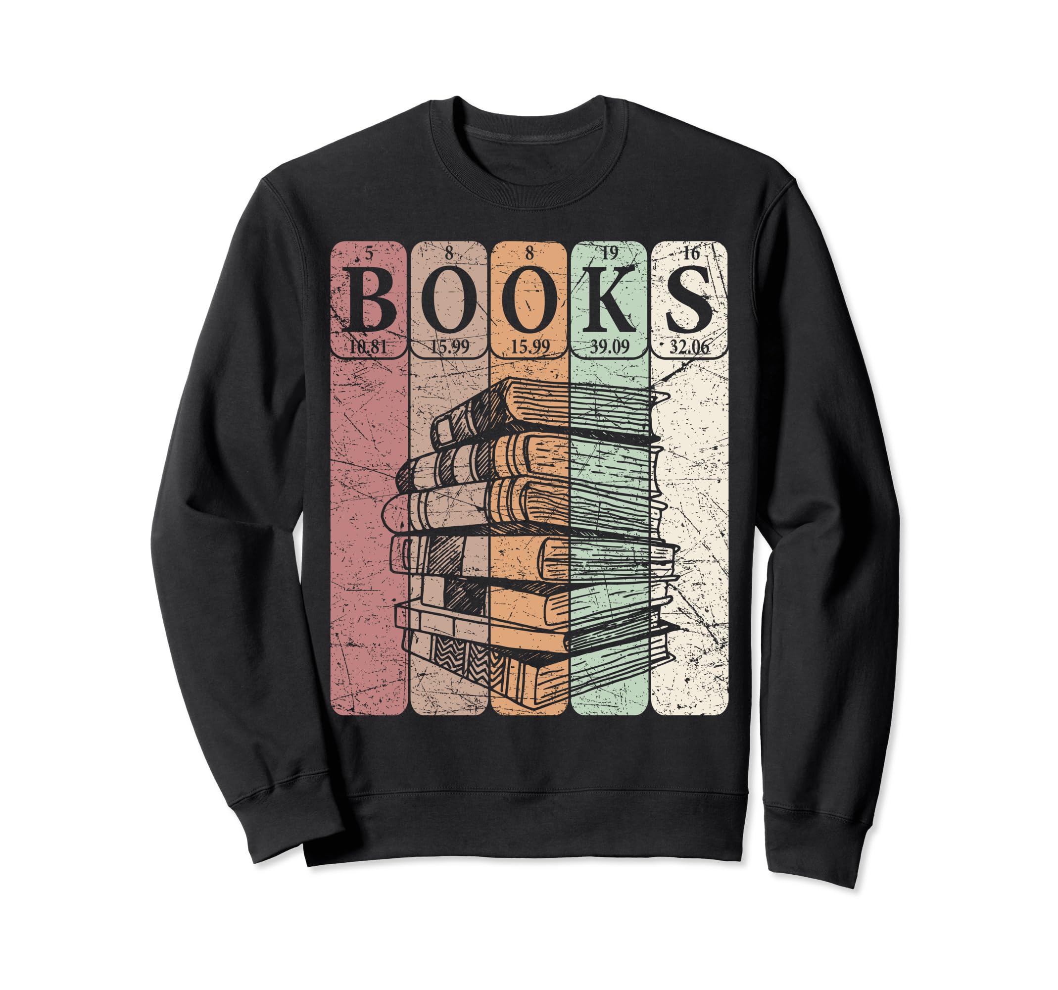 Book Reader Periodic Table Elements Sweatshirt - Custom Art Print Unisex - T-Shirt, Sweatshirt, Hoodie