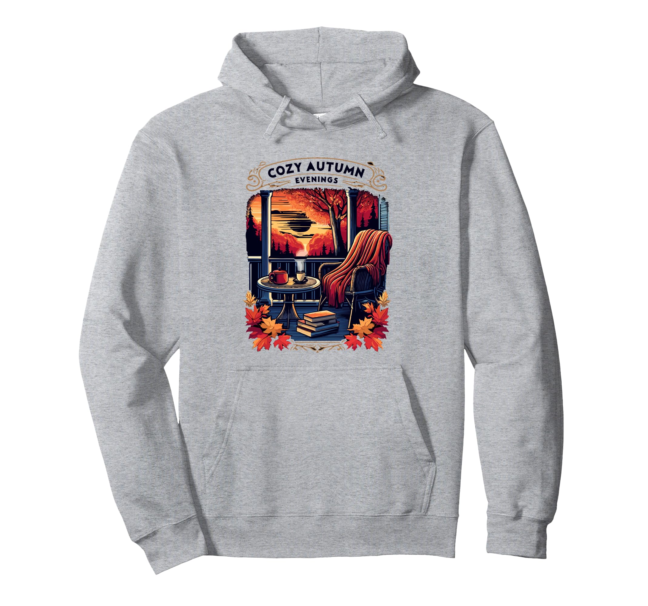 Cozy Autumn Evenings Fall Season Hoodie - Casual Everyday Wear Unisex - T-Shirt, Sweatshirt, Hoodie