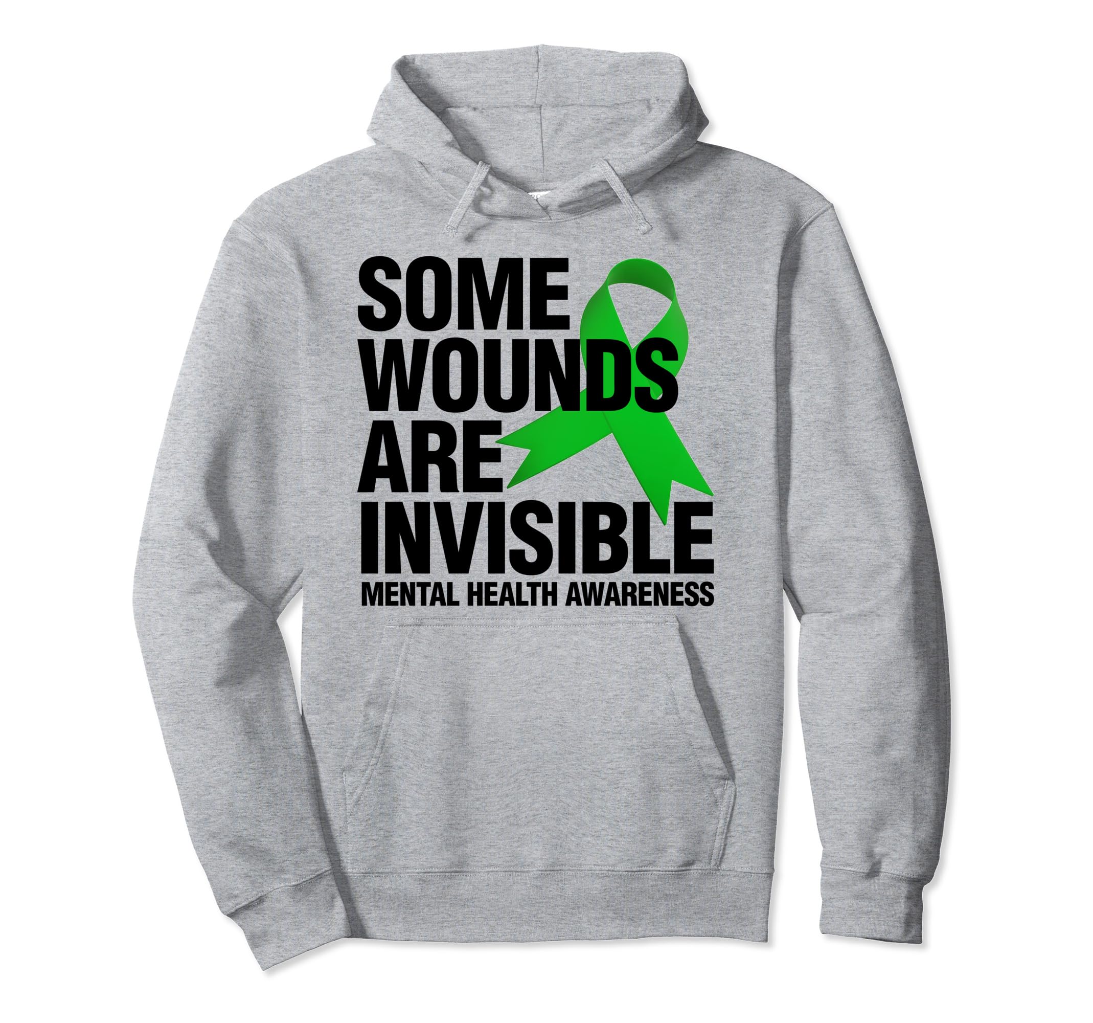 Some Wounds Are Invisible Mental Health Hoodie - Streetwear Style Unisex - T-Shirt, Sweatshirt, Hoodie