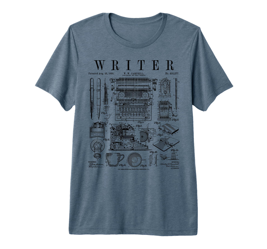 Writer Author Novelist Bookish T-Shirt - Custom Art Print for Adults - T-Shirt, Sweatshirt, Hoodie