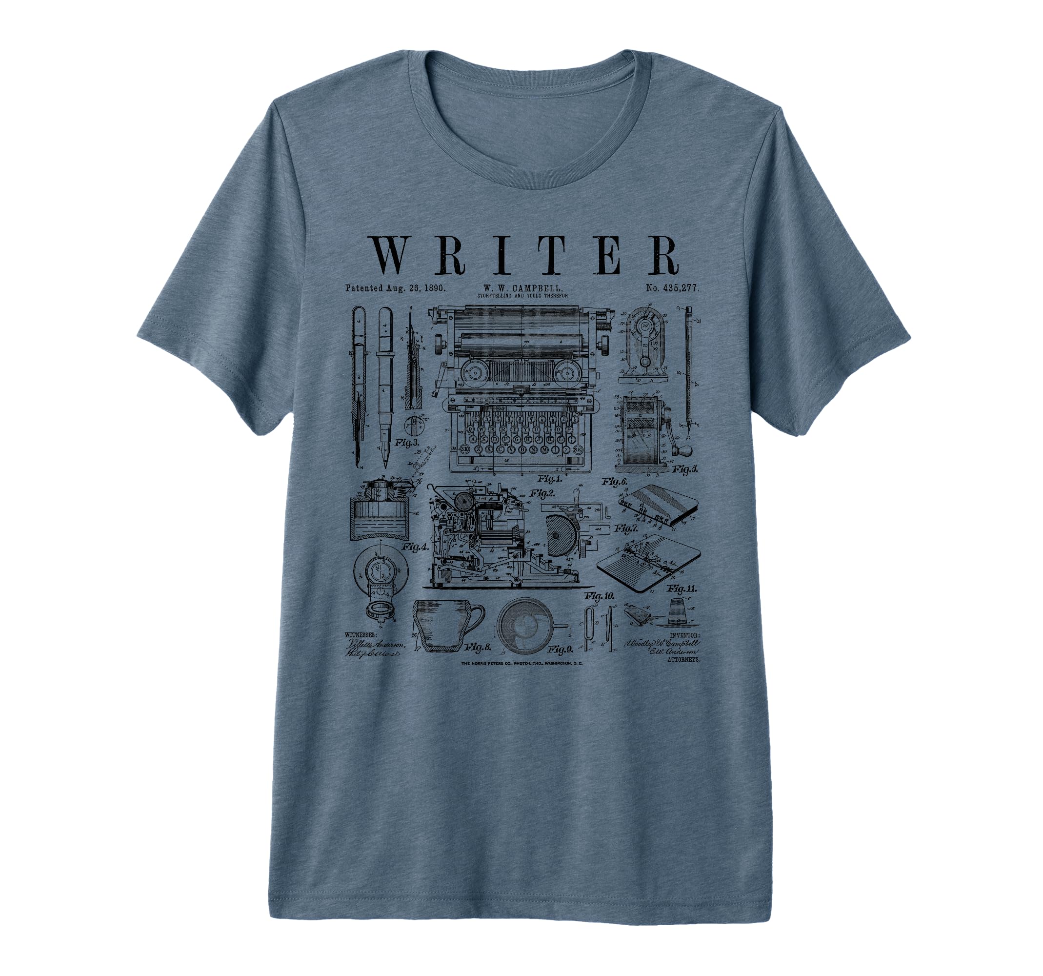 Writer Author Novelist Bookish T-Shirt - Custom Art Print for Adults - T-Shirt, Sweatshirt, Hoodie