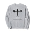 Deadlift Self Care Cross Christian Sweatshirt - Graphic Print Unisex - T-Shirt, Sweatshirt, Hoodie