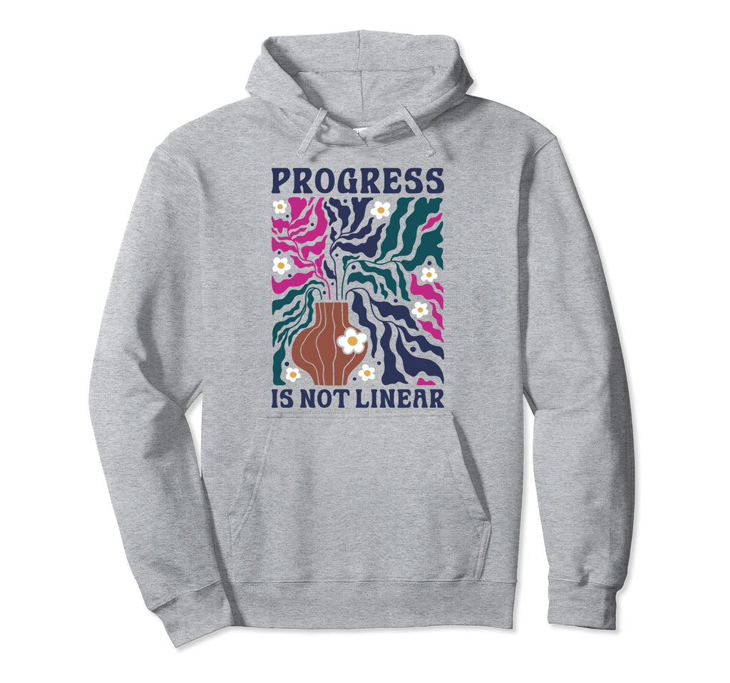 Progress Is Not Linear Sped Hoodie - Casual Everyday Wear for Adults - T-Shirt, Sweatshirt, Hoodie