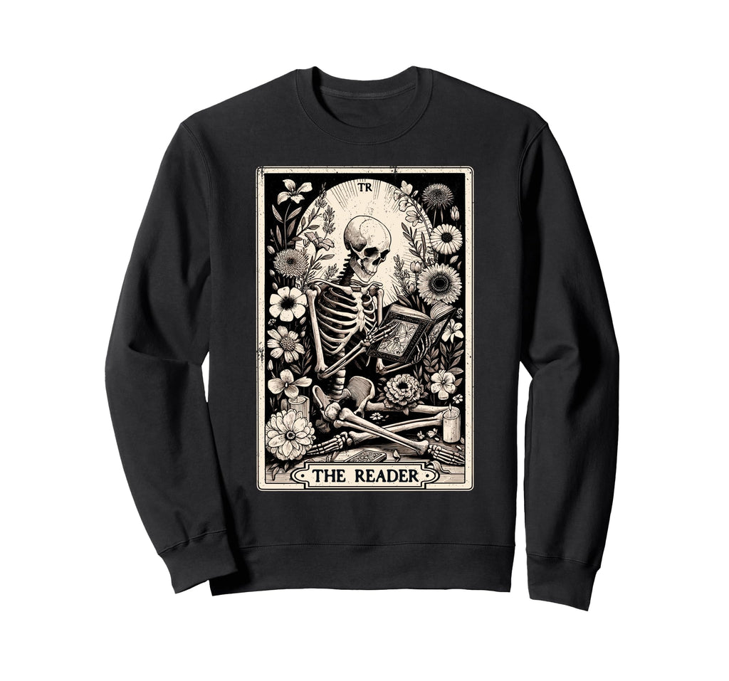 Reader Tarot Card Funny Book Lover Sweatshirt - Streetwear Style Unisex - T-Shirt, Sweatshirt, Hoodie