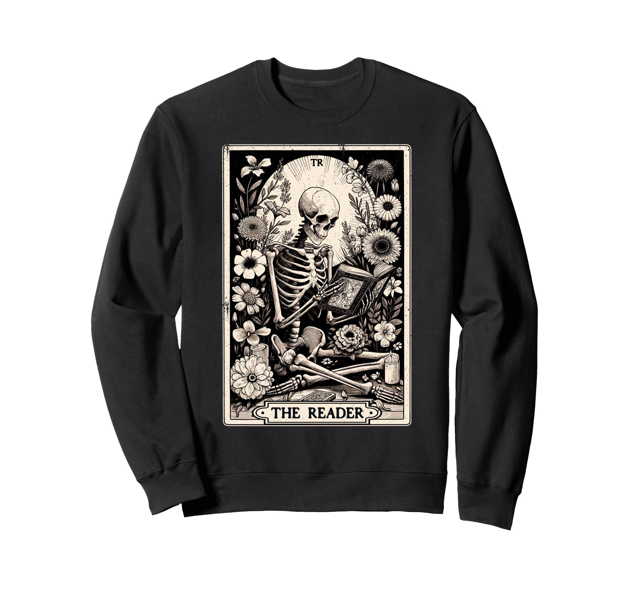 Reader Tarot Card Funny Book Lover Sweatshirt - Streetwear Style Unisex - T-Shirt, Sweatshirt, Hoodie
