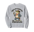 Hold Partner Im Overstimulated Frog Sweatshirt - Custom Art Print Men Women - T-Shirt, Sweatshirt, Hoodie
