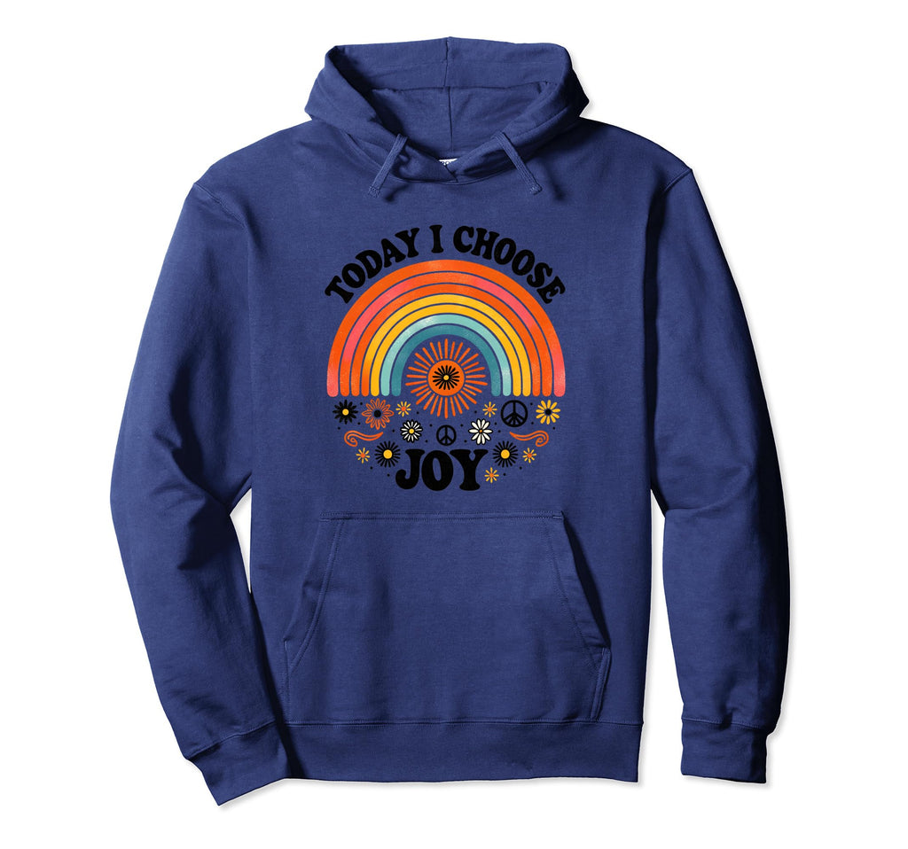 Today Choose Joy Boho Sun Bohemian Hoodie - Minimalist Print Men Women - T-Shirt, Sweatshirt, Hoodie