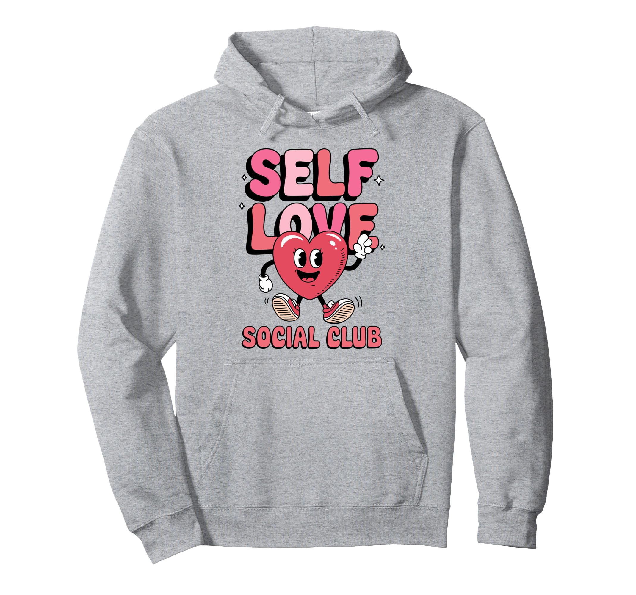 Self Love Social Club Funny Valentines Day Hoodie - Unique Graphic Unisex - T-Shirt, Sweatshirt, Hoodie