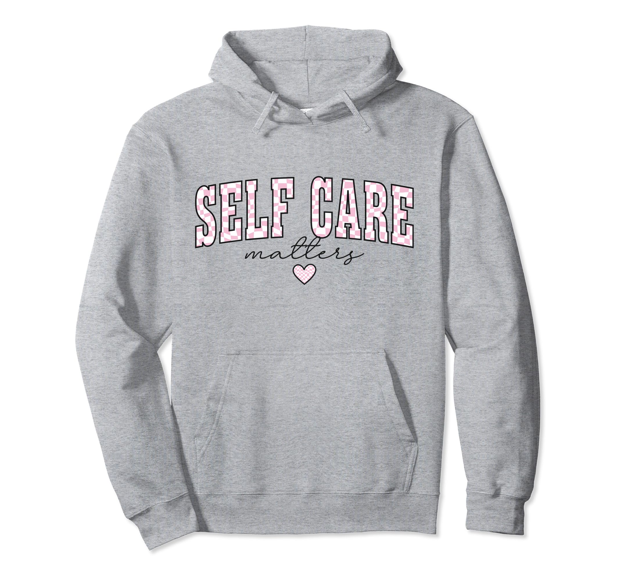 Self Care Matters Mental Health Hoodie - Minimalist Print Men Women - T-Shirt, Sweatshirt, Hoodie