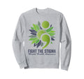 Fight Stigma Mental Health Awareness Sweatshirt - Streetwear Style Unisex - T-Shirt, Sweatshirt, Hoodie