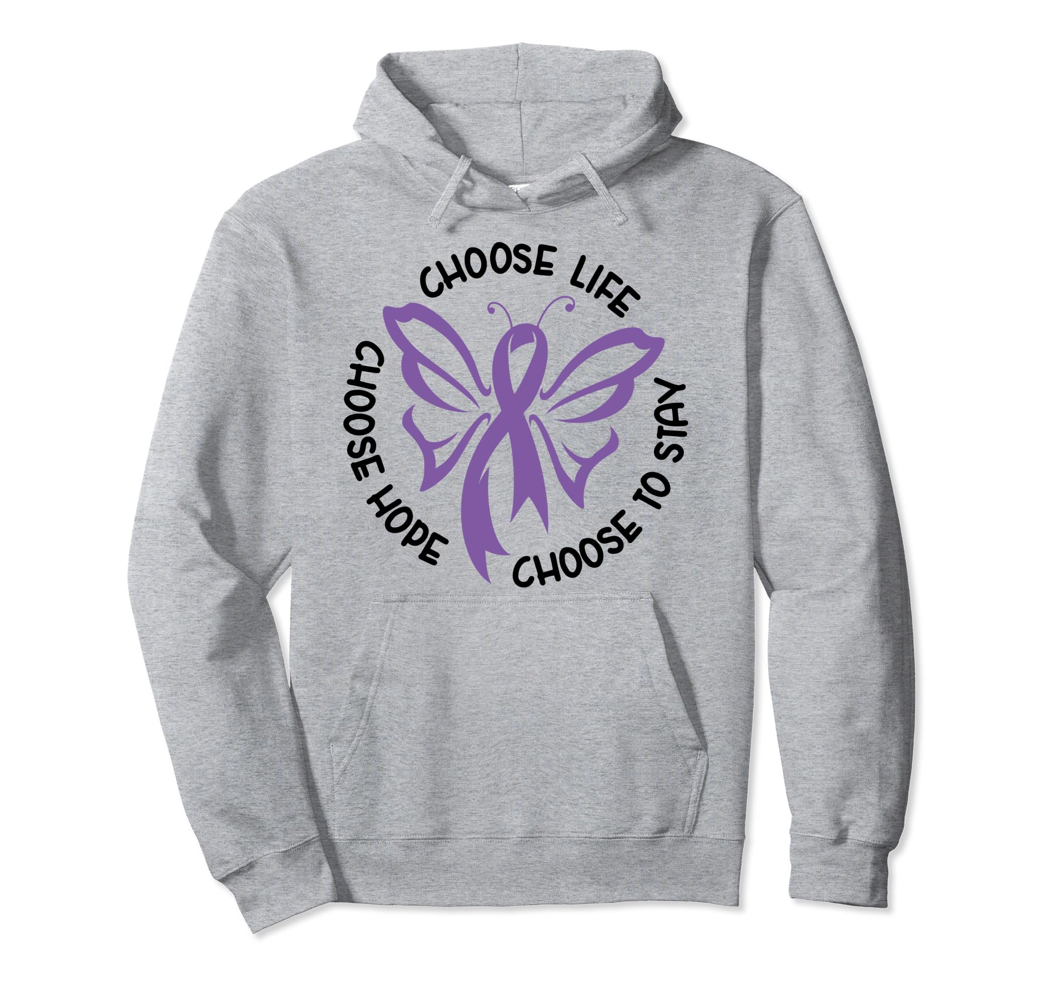 Choose Life Support Survivor Suicide Hoodie - Novelty Apparel for Adults - T-Shirt, Sweatshirt, Hoodie