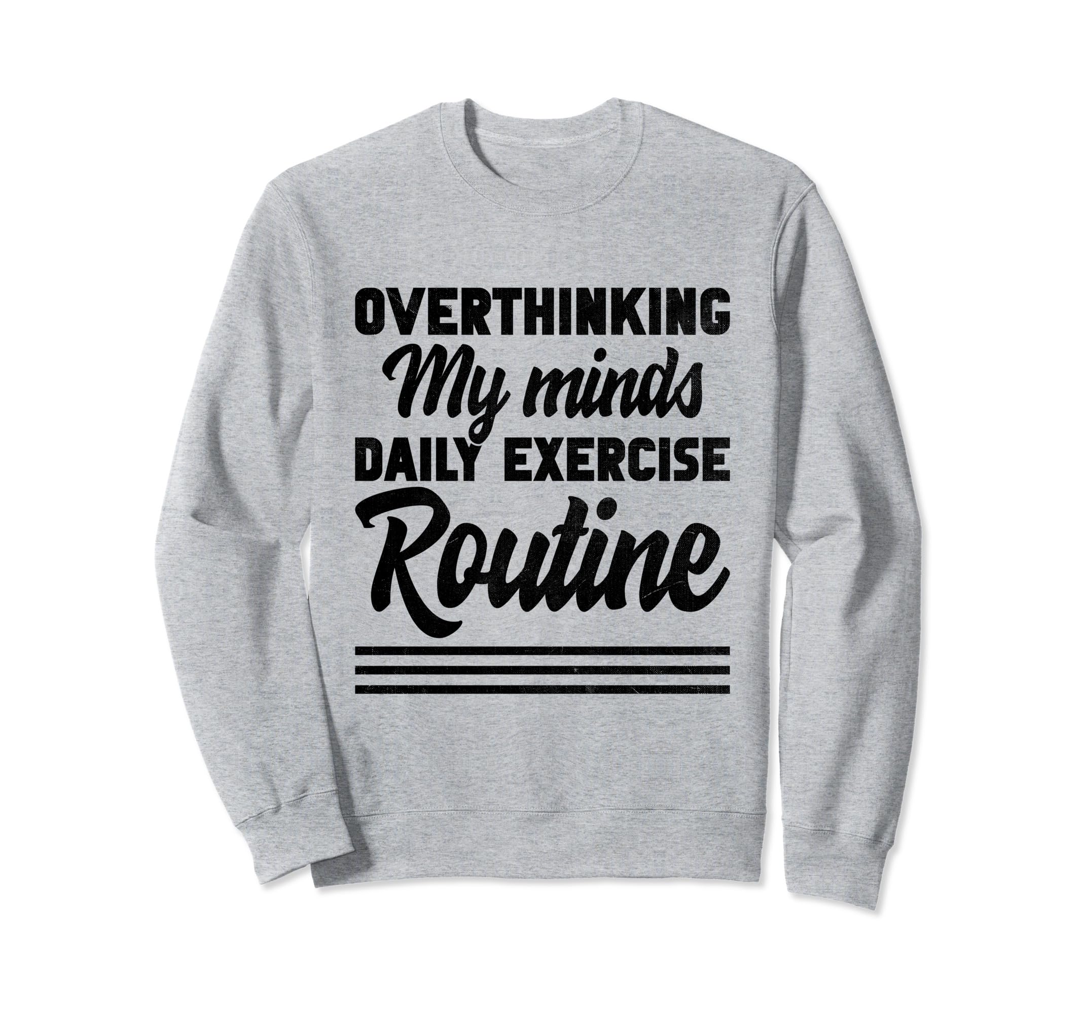 Overthinking Overthinker Funny Sweatshirt - Minimalist Print Men Women - T-Shirt, Sweatshirt, Hoodie