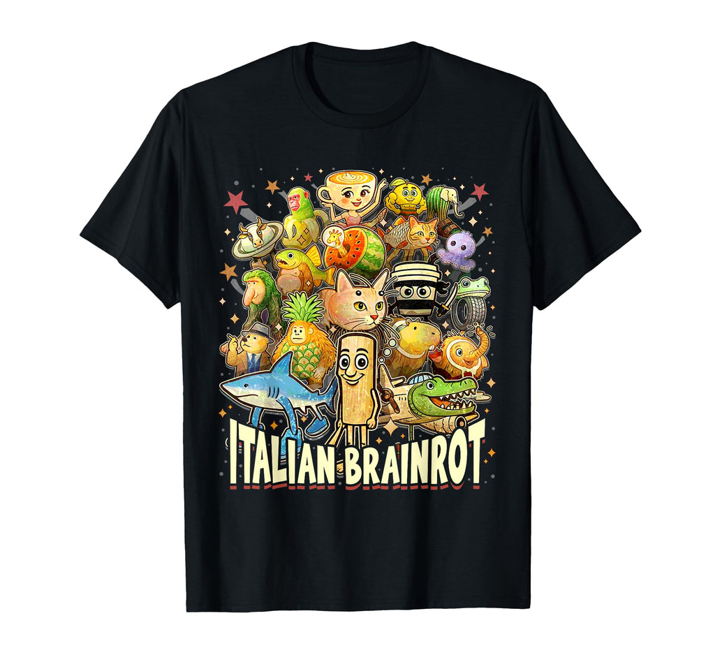 Brainrot Meme Italian Brain Rot Italian T-Shirt - Graphic Print Men Women - T-Shirt, Sweatshirt, Hoodie
