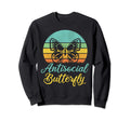 Anti Social Butterfly Gifts Sweatshirt - Custom Art Print Men Women - T-Shirt, Sweatshirt, Hoodie