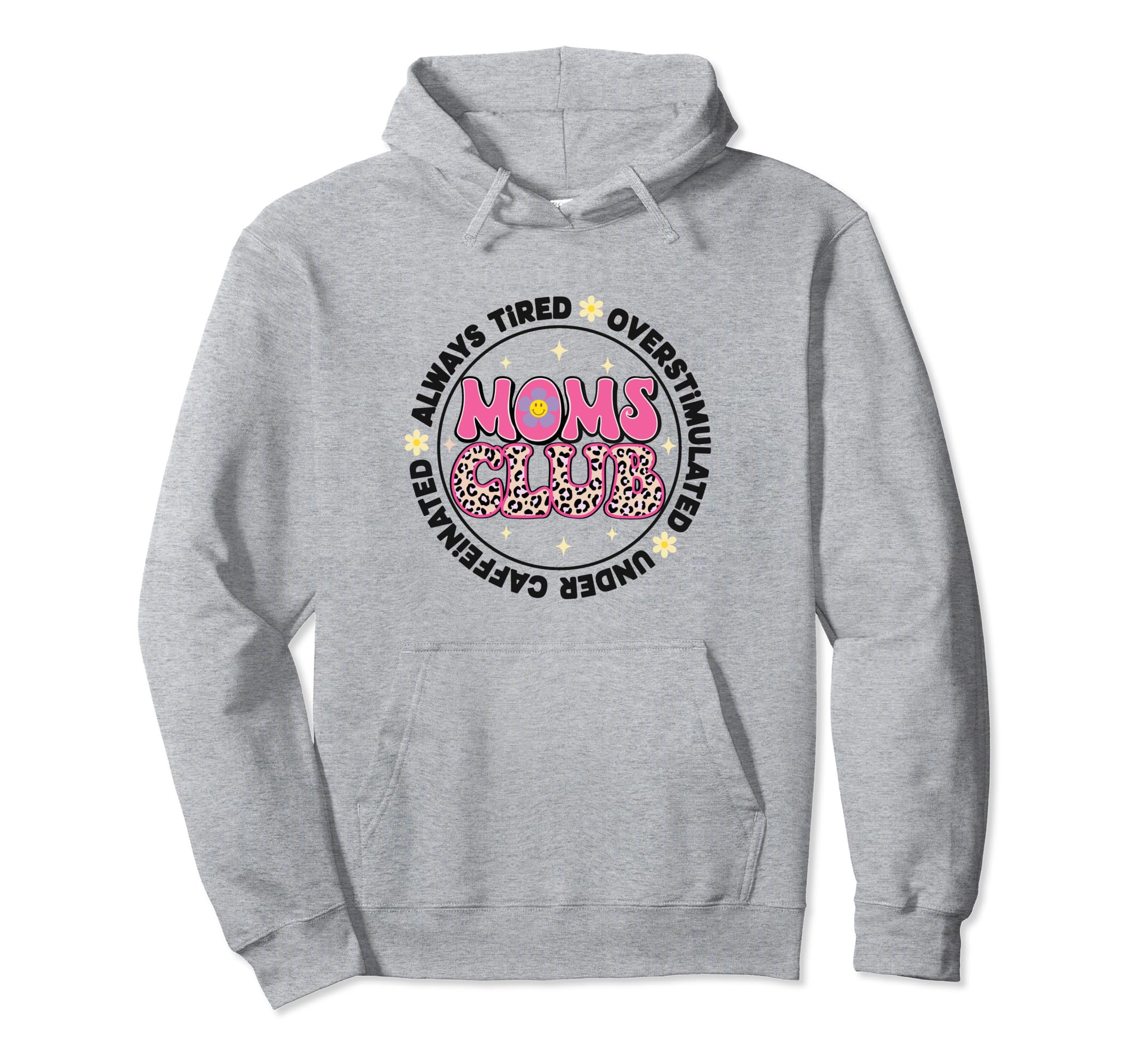 Overstimulated Undercaffeinated Hoodie - Minimalist Print for Adults - T-Shirt, Sweatshirt, Hoodie