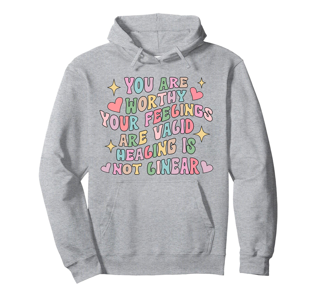 Mental Health Awareness Groovy Mental Hoodie - Novelty Apparel Men Women - T-Shirt, Sweatshirt, Hoodie