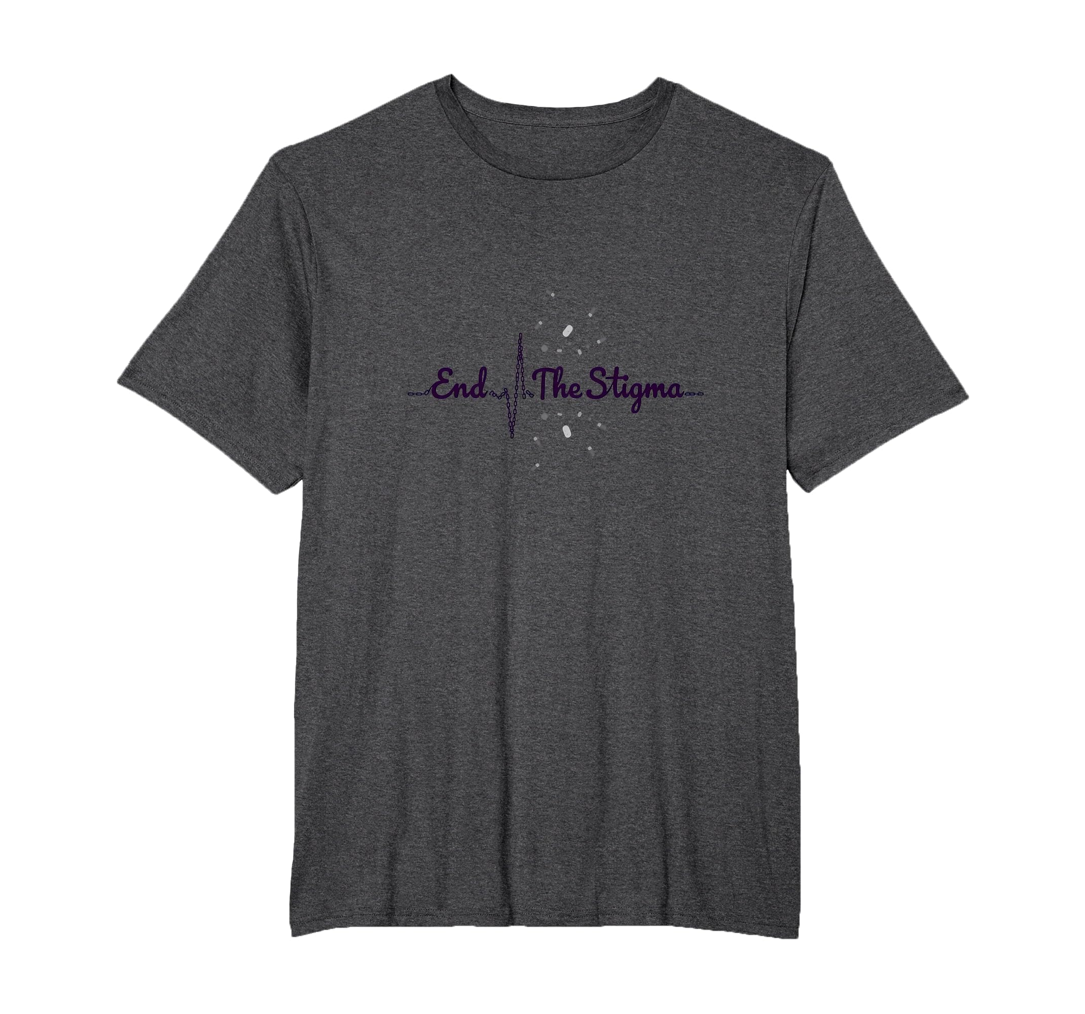 End Stigma Mental Health Awareness T-Shirt - Minimalist Print Unisex - T-Shirt, Sweatshirt, Hoodie