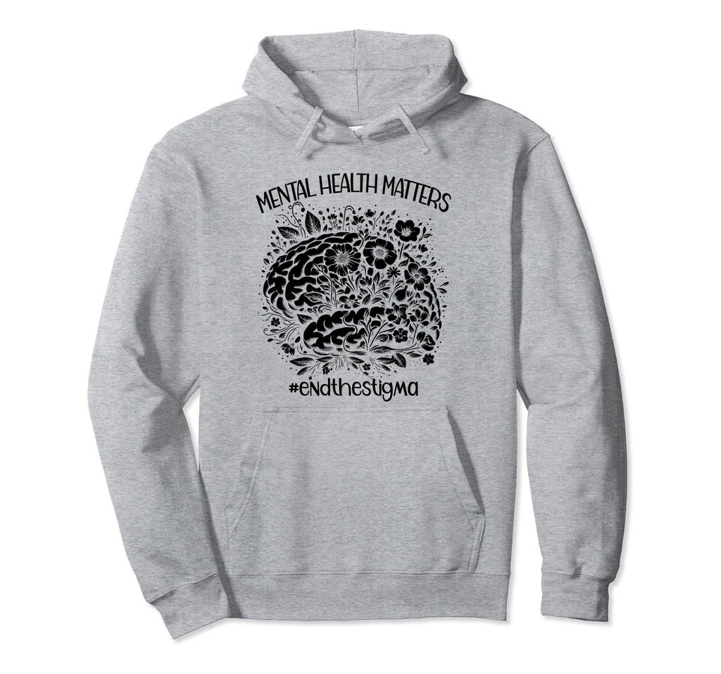 End Stigma Mental Health Awareness Hoodie - Unique Graphic for Adults - T-Shirt, Sweatshirt, Hoodie
