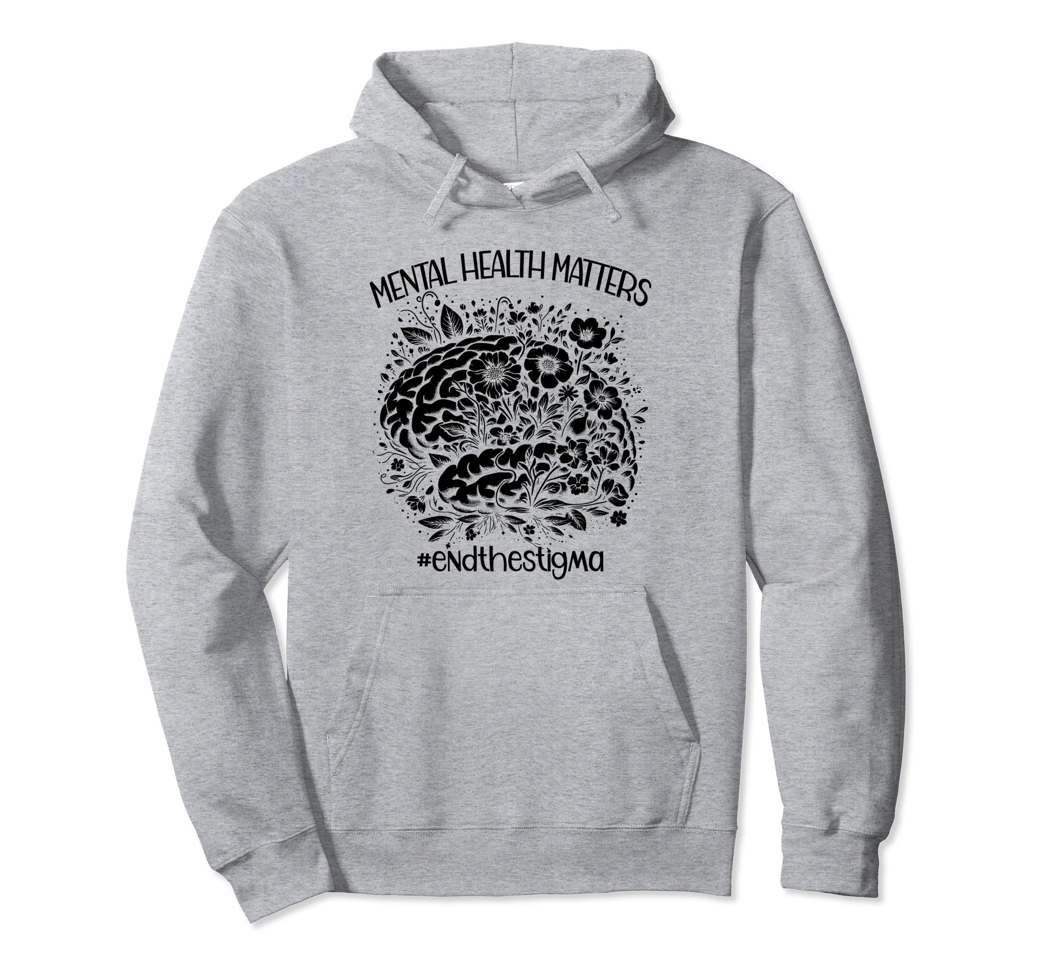 End Stigma Mental Health Awareness Hoodie - Unique Graphic for Adults - T-Shirt, Sweatshirt, Hoodie