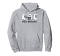 Ghosts Love Books Spooky Literary Fun Hoodie - Novelty Apparel for Adults - T-Shirt, Sweatshirt, Hoodie