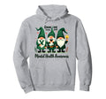 Gnome One Fights Alone Mental Health Hoodie - Custom Art Print for Adults - T-Shirt, Sweatshirt, Hoodie