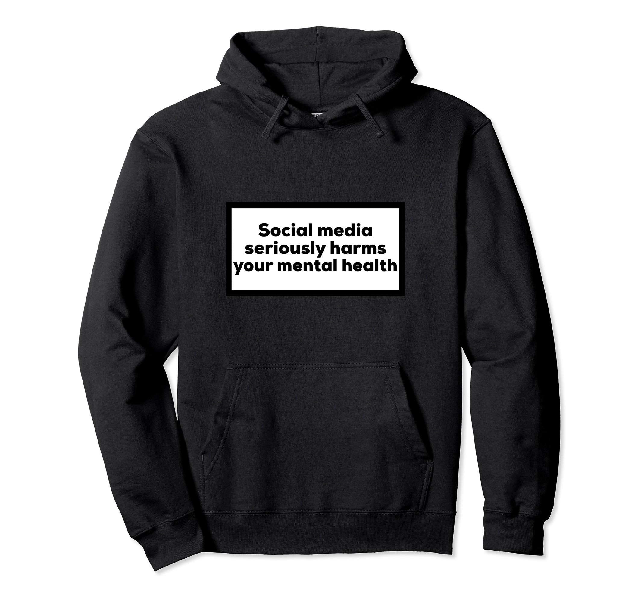 Anti Social Media Mental Health Awareness Hoodie - Trendy Graphic Men Women - T-Shirt, Sweatshirt, Hoodie