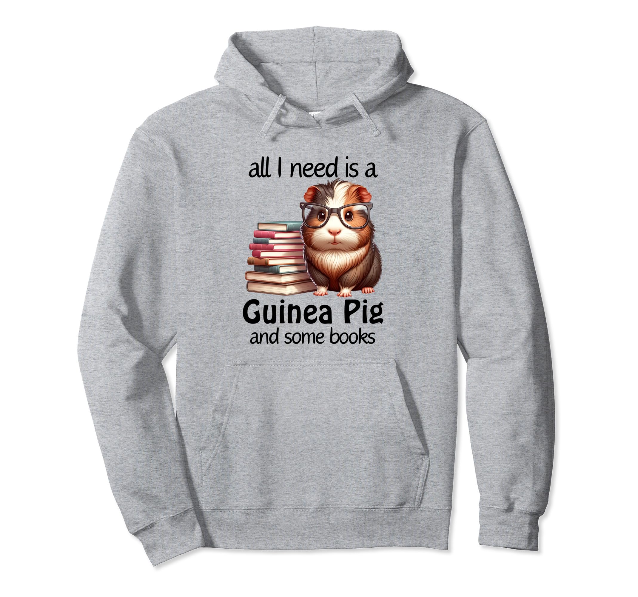 Guinea Pig Books Bookworm Hoodie - Casual Everyday Wear Men Women - T-Shirt, Sweatshirt, Hoodie