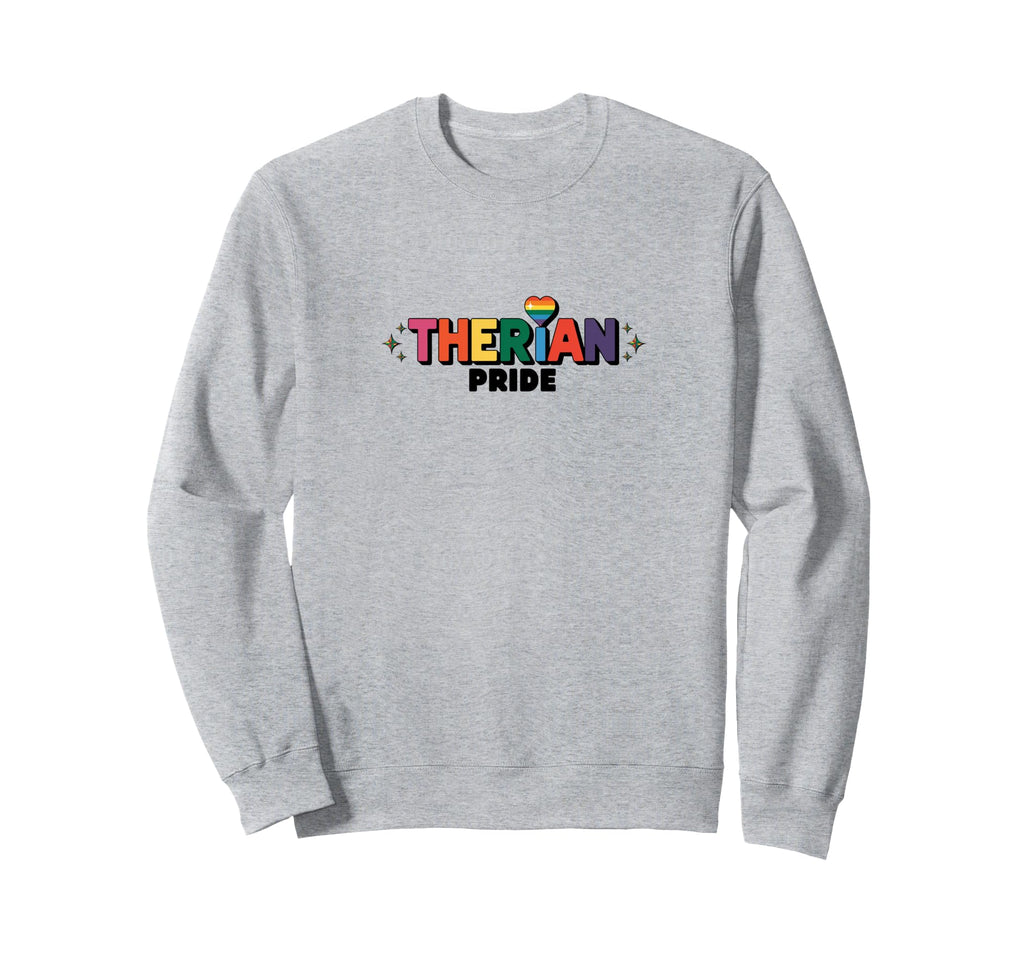 Therian Pride Rainbow Sweatshirt - Trendy Graphic Unisex - T-Shirt, Sweatshirt, Hoodie