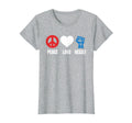 Peace Love Resist Political Protest T-Shirt - Streetwear Style for Adults - T-Shirt, Sweatshirt, Hoodie