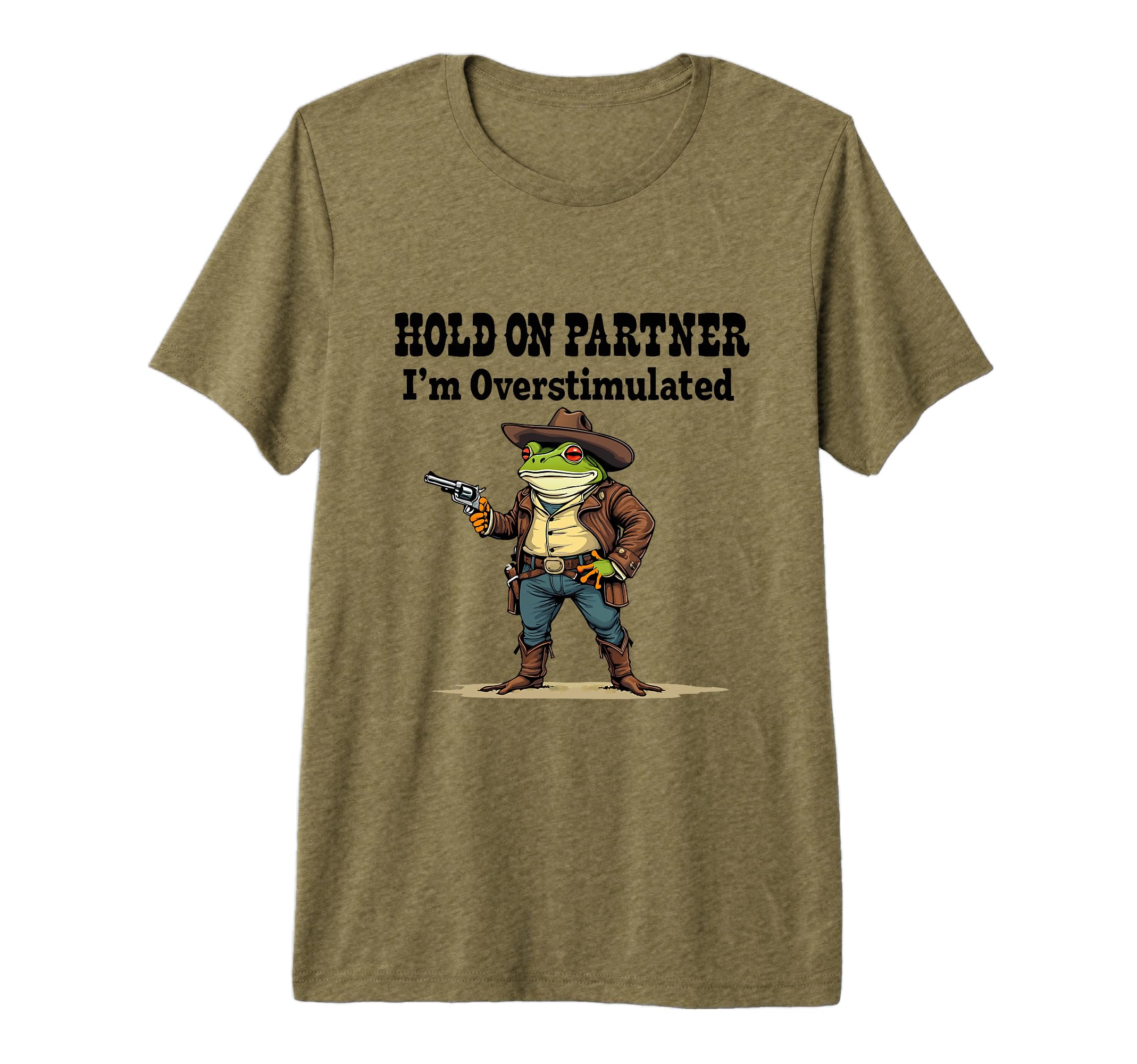 Funny Cowboy Frog Hold Partner Im T-Shirt - Custom Art Print Men Women - T-Shirt, Sweatshirt, Hoodie