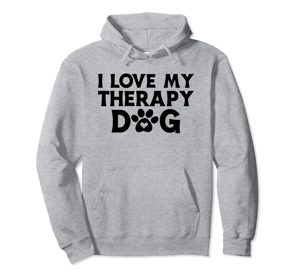 I Love My Therapy Dog Owner Animal Dog Hoodie - Minimalist Print Unisex - T-Shirt, Sweatshirt, Hoodie