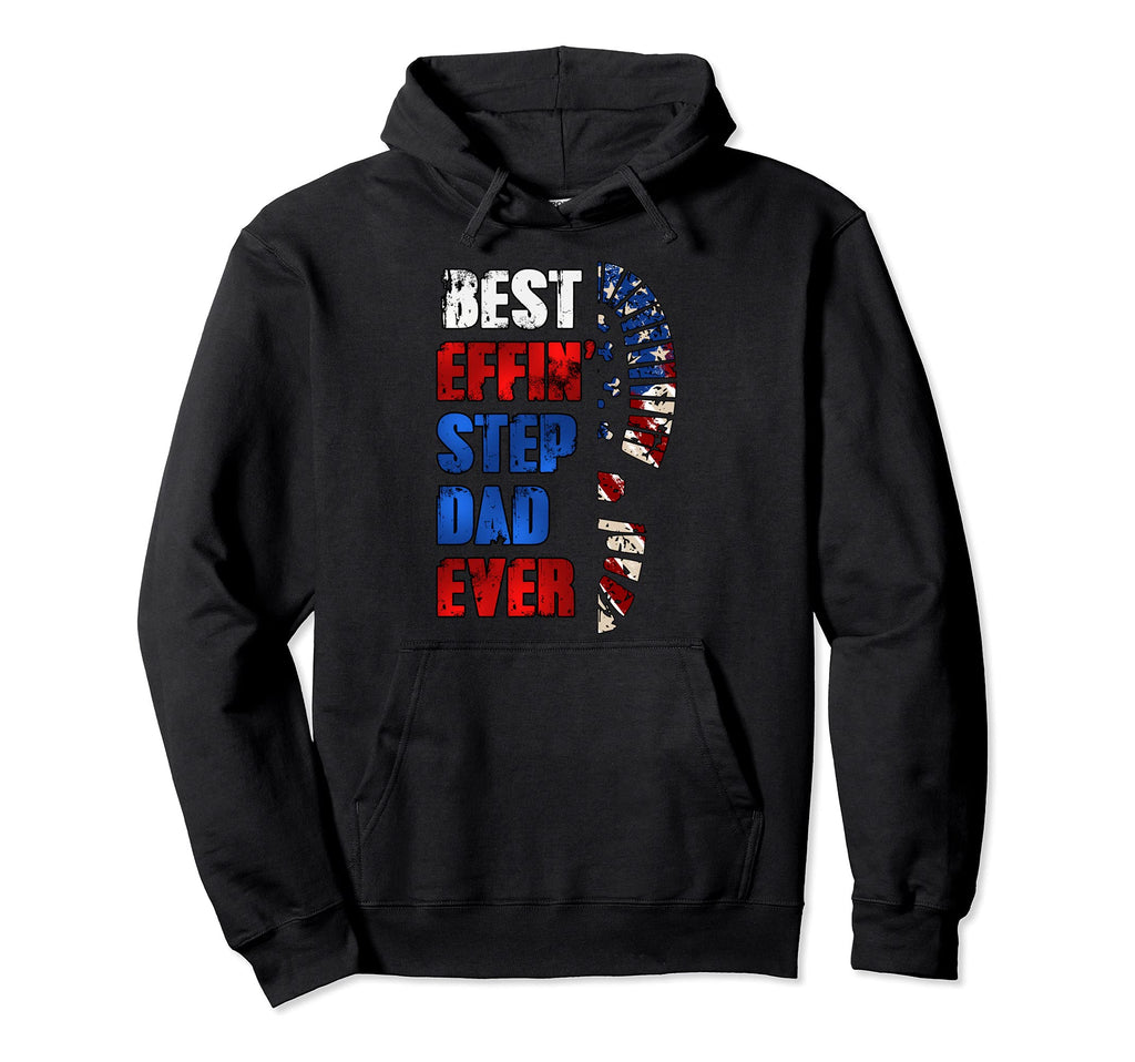 Best Effin Step Dad 4Th July Ever Shoes Hoodie - Custom Art Print Unisex - T-Shirt, Sweatshirt, Hoodie