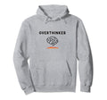 Overthinker Picture Brain And Fire Hoodie - Trendy Graphic Men Women - T-Shirt, Sweatshirt, Hoodie